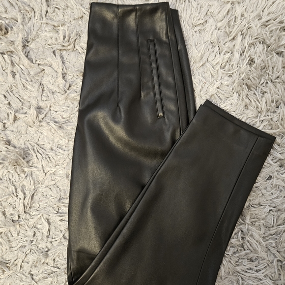 NWT FAUX LEATHER PANTS - Picture 7 of 10